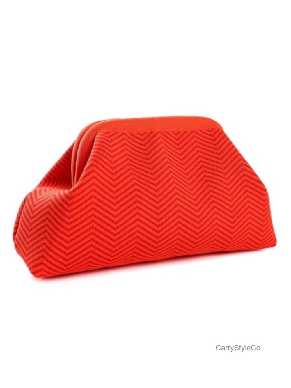 Woven Crochet Dumpling Clutch Kiss Lock Striped Summer Beach Purse